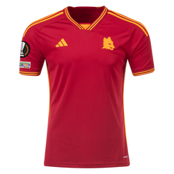 Image of adidas Roma Marash Kumbulla Heimtrikot mit Europa-League-Aufnähern 23/24 (Team Vic