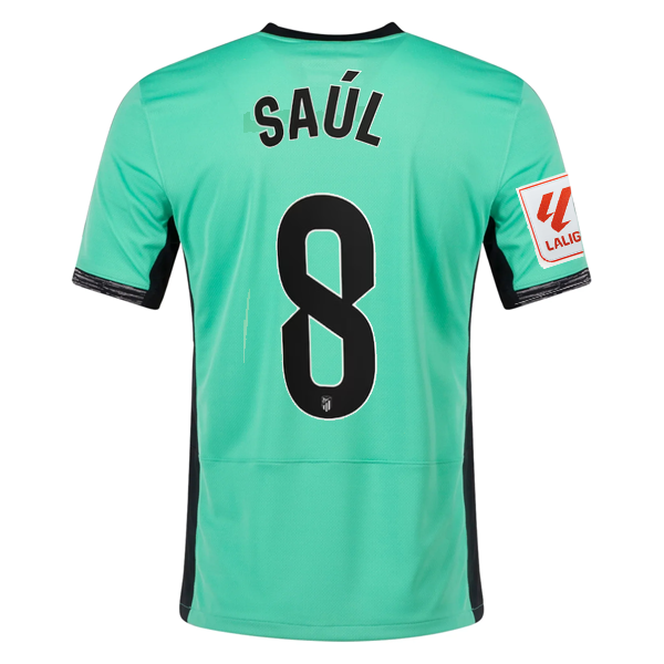 Nike Atletico Madrid Saúl Ñíguez Third Jersey w/ La Liga Patch 23/24 (Spring Gre