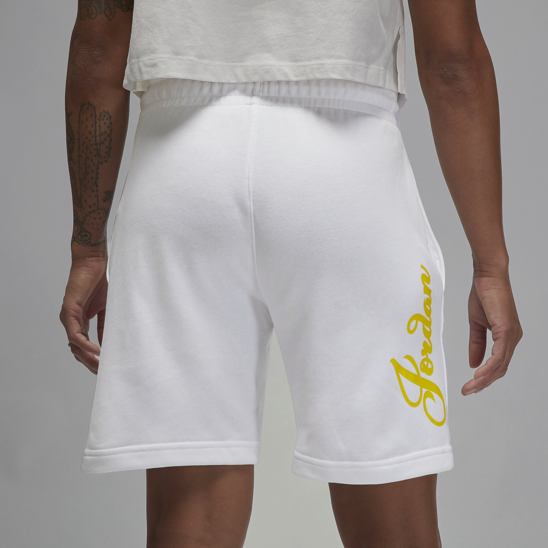 (WMNS) Air Jordan Brooklyn Fleece Shorts 'White' DZ3388-100