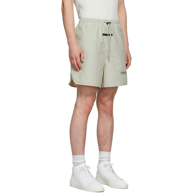 Image of Fear of God Essentials FW21 Volley Shorts Green FOG-FW21-123