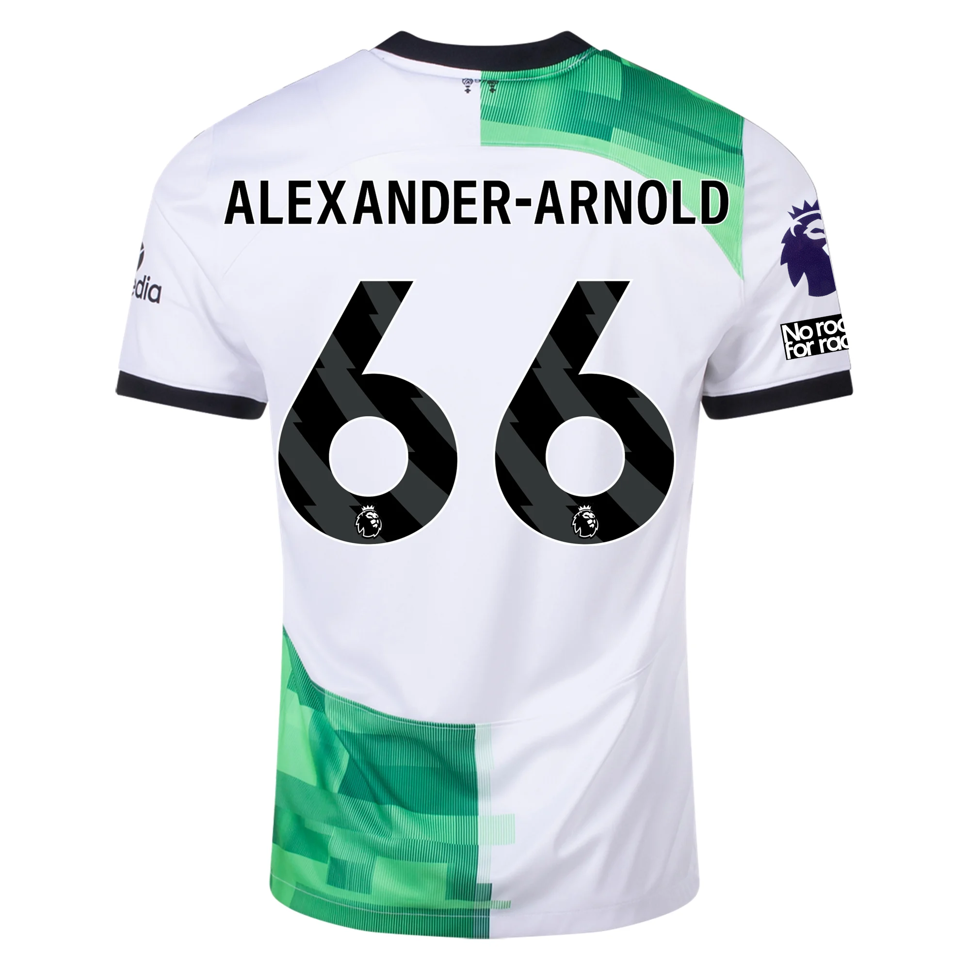 Image of Nike Liverpool Away Trent Alexander-Arnold Jersey w/ EPL + No Room For Racism Pa