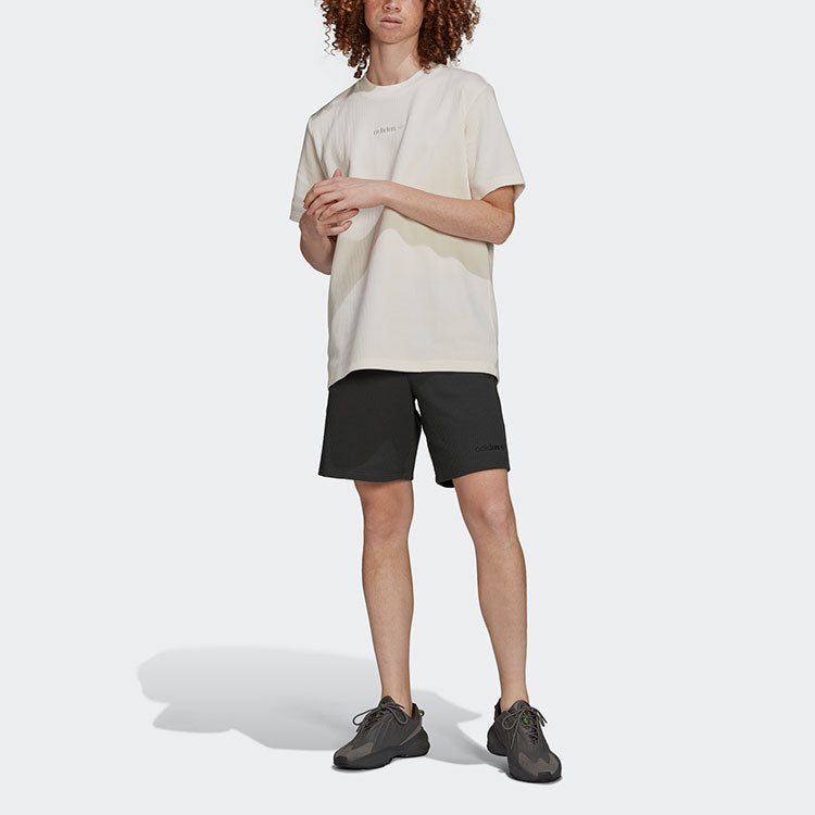 adidas originals Waffle Short Casual Breathable Running Sports Shorts Black HP04