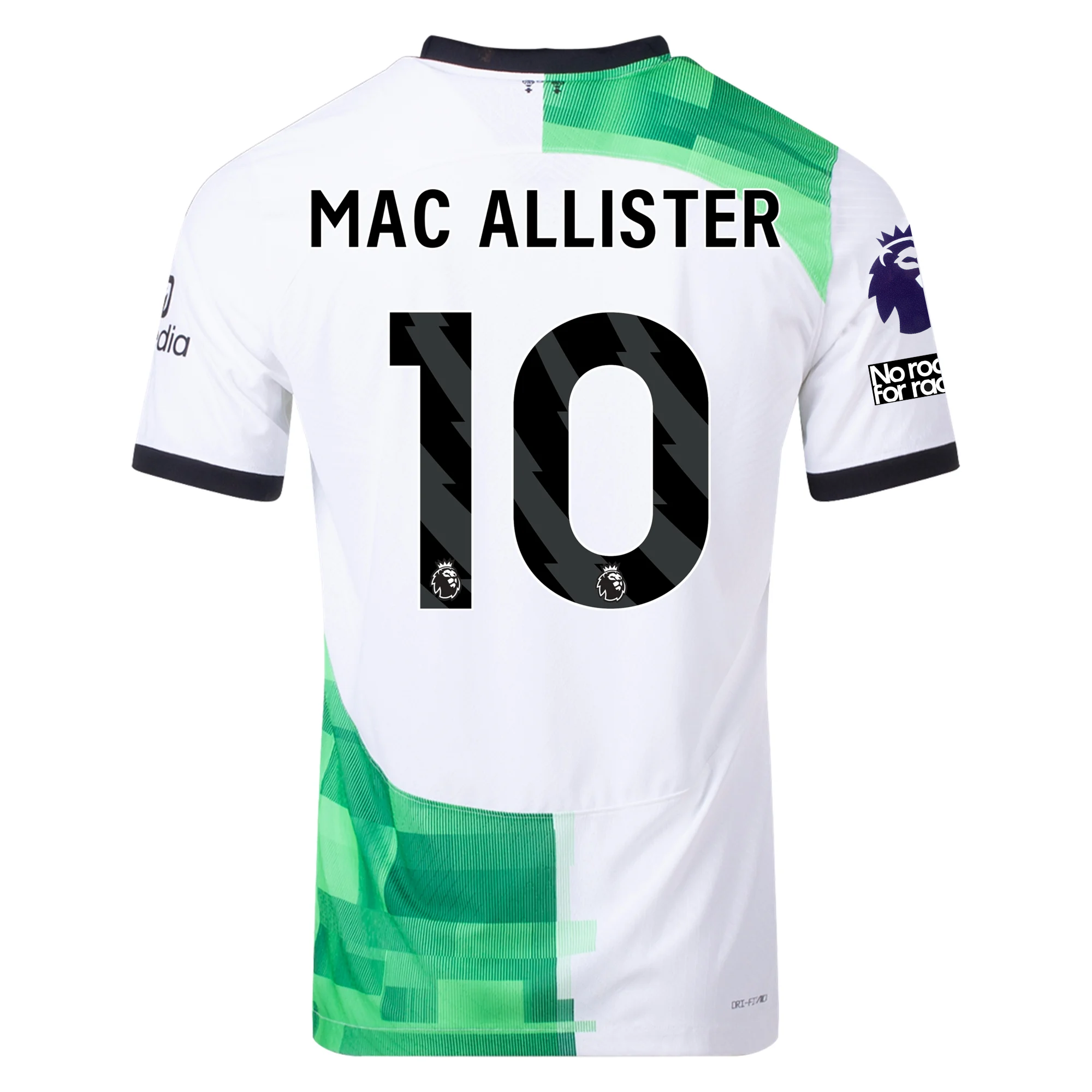 Image of Nike Liverpool Authentic Alexis Mac Allister Match Away Jersey w/ EPL + No Room