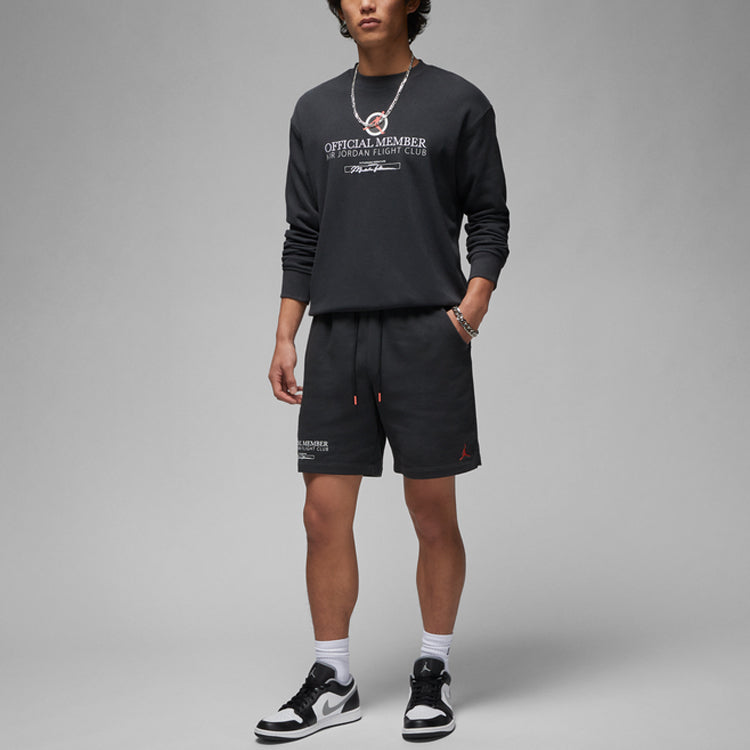 Image of Air Jordan Flight MVP Fleece Shorts 'Black' DX9717-045