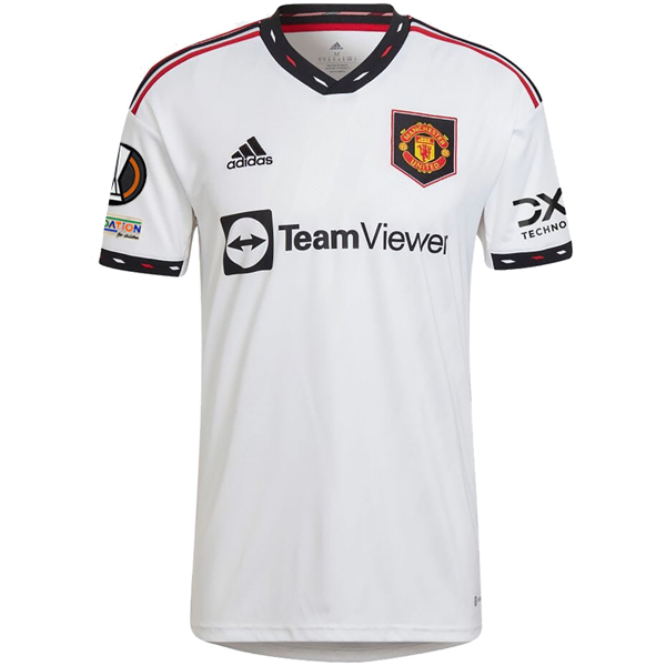 adidas Manchester United Bruno Fernandes Away Jersey w/ Europa League Patches 22