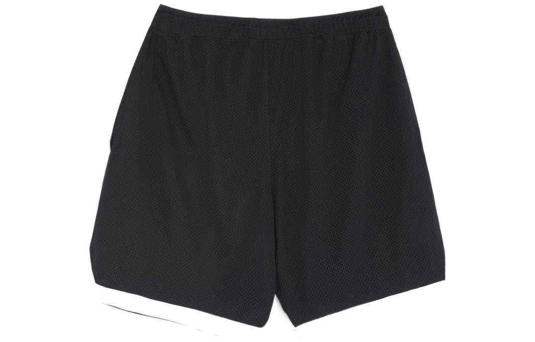 Men's Air Jordan Sport DNA Printing Logo Lacing Mesh Breathable Shorts Black DM1
