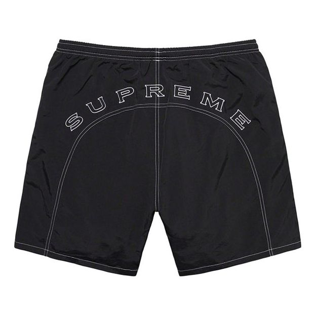 Image of Supreme SS20 Week 15 Arc Logo Water Short 'Black Red Yellowgreen' SUP-SS20-695