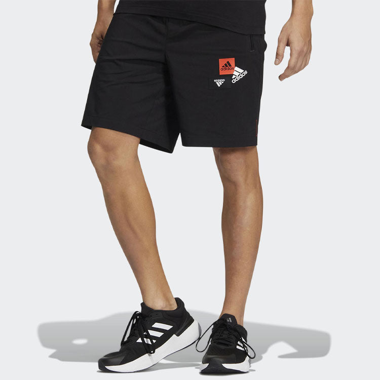 Men's adidas Mh Bp3 Wvsht Athleisure Casual Sports Solid Color Logo Shorts Black