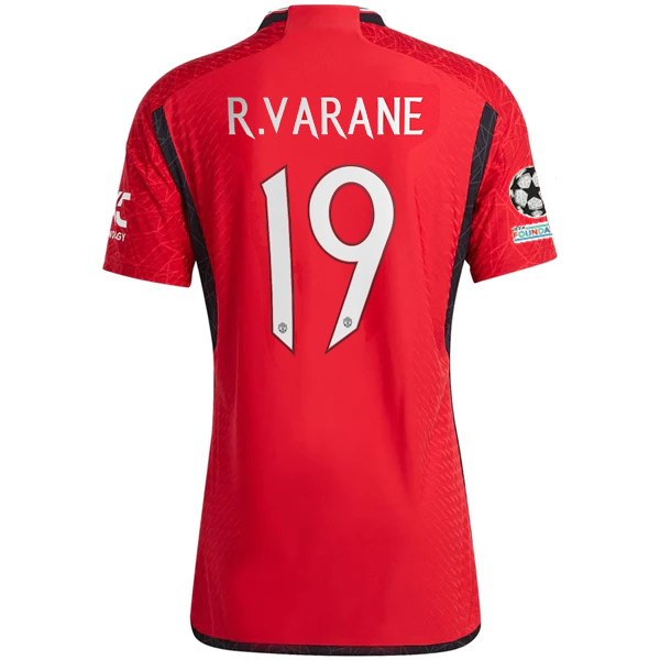 Image of adidas Manchester United Authentic Raphaël Varane Home Jersey 23/24 w/ Champions