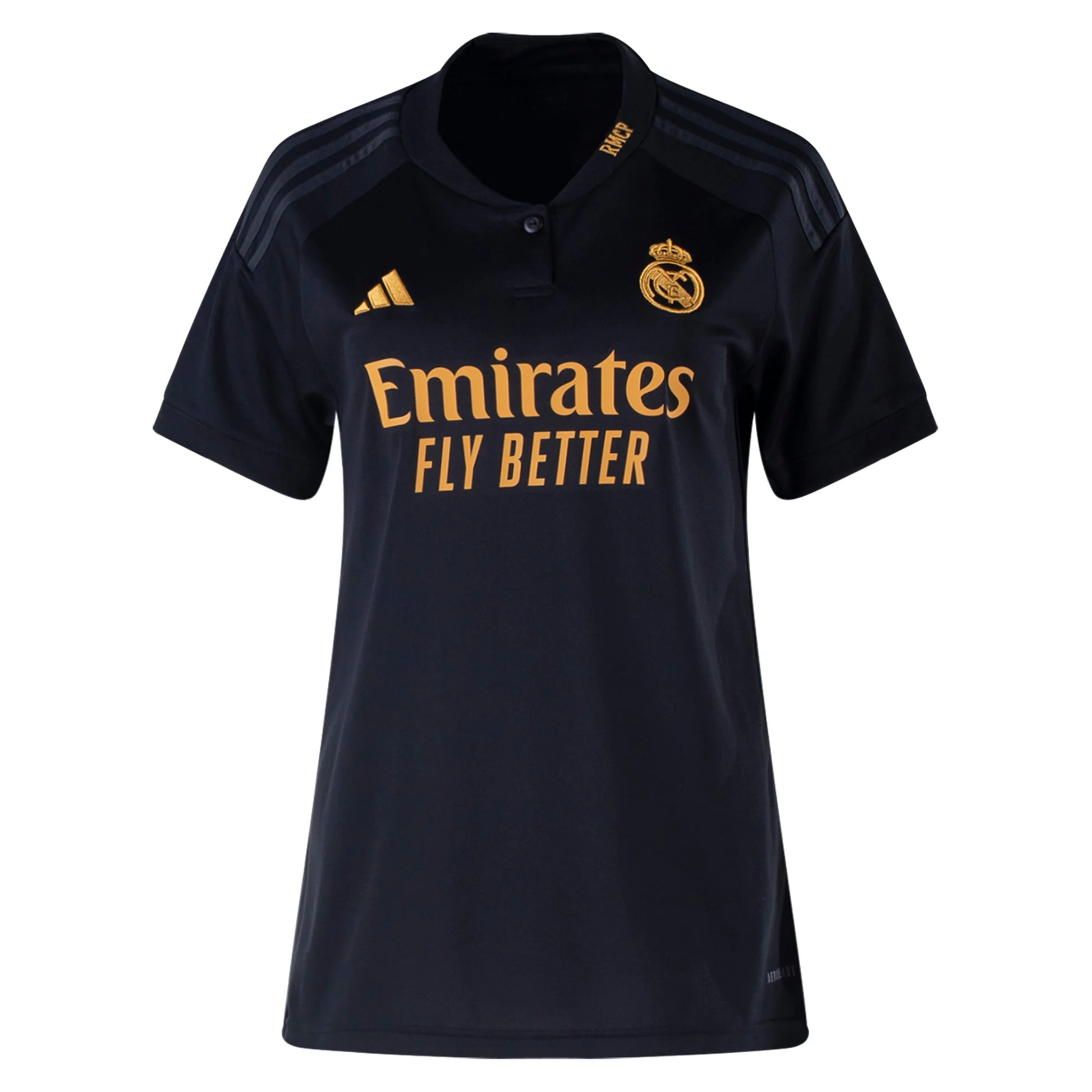 adidas Womens Real Madrid Joselu Third Jersey 23/24 (Black)