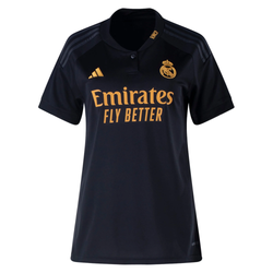 Image of adidas Womens Real Madrid Joselu Third Jersey 23/24 (Black)