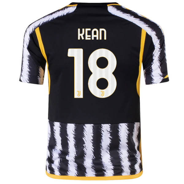 Image of adidas Youth Juventus Moise Kean Home Jersey 23/24 (Black/White)