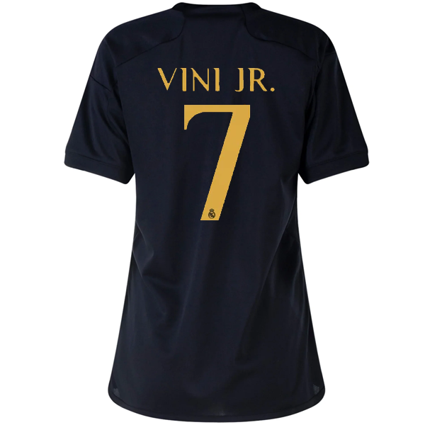 adidas Womens Real Madrid Vini Jr. Third Jersey 23/24 (Black)