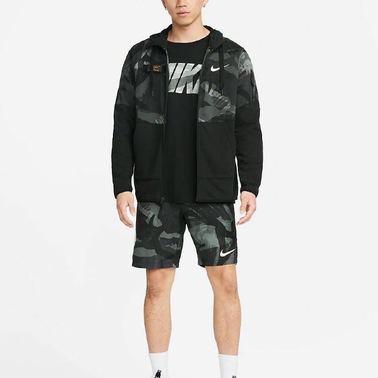 Men's Nike Woven Camouflage Gym Camouflage Straight Shorts DQ4798-010
