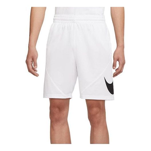 Men's Nike Logo Printing Athleisure Casual Sports Basketball Running Shorts Whit