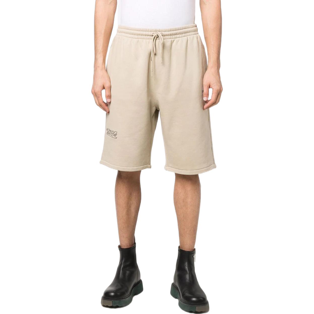 Image of OFF-WHITE SS22 Logo Printing Sports Shorts Loose Fit OMCI013S22FLE0071710