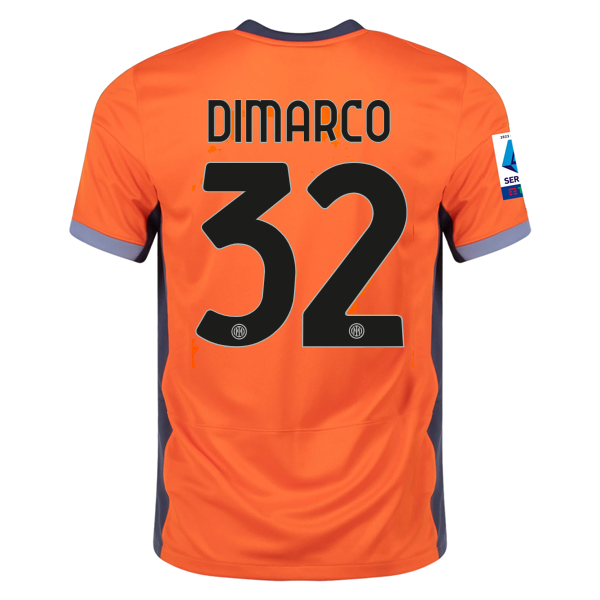 Nike Inter Milan Federico Dimarco Third Jersey w/ Serie A + Copa Italia Patches