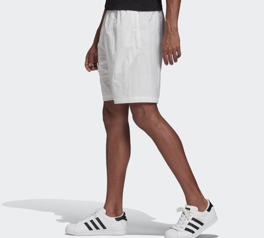 Image of adidas originals Bg Trefoil Ts Large Logo Sports Shorts White FN0001