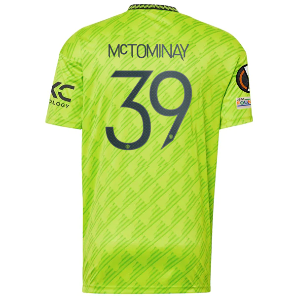 Image of adidas Manchester United Scott McTominay Third Jersey w/ Europa League Patches 2