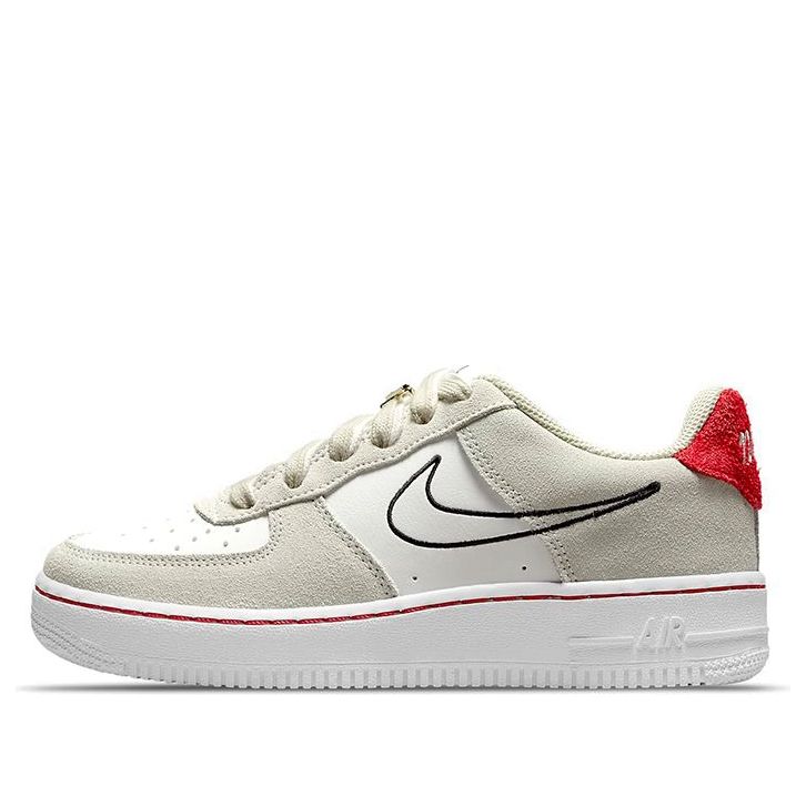 (GS) Nike Air Force 1 LV8 S50 'Light Stone University Red' DB1561-100