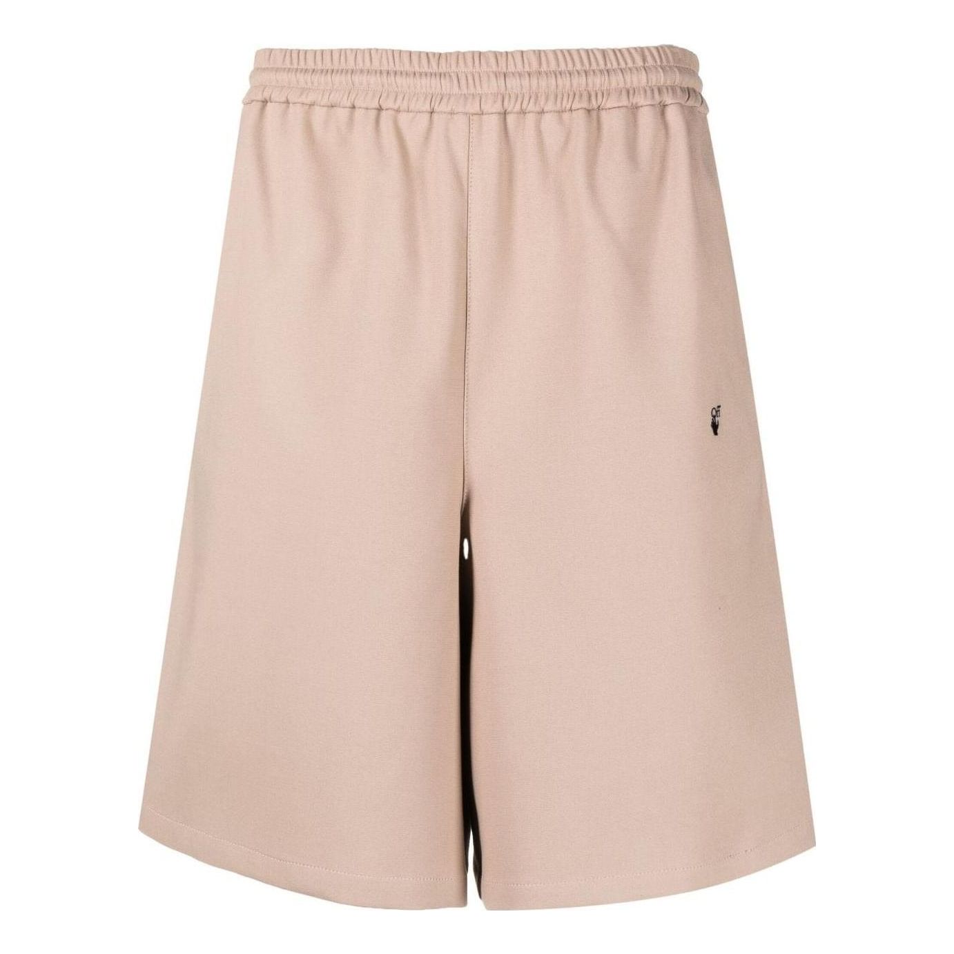 Image of Men's OFF-WHITE SS22 Solid Color Large Shorts Pink OMCB056S22FAB0016201