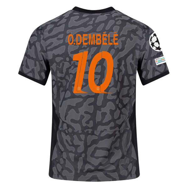 Image of Nike Paris Saint-Germain Authentisches Ousmane Dembele Match Third Trikot mit Champio