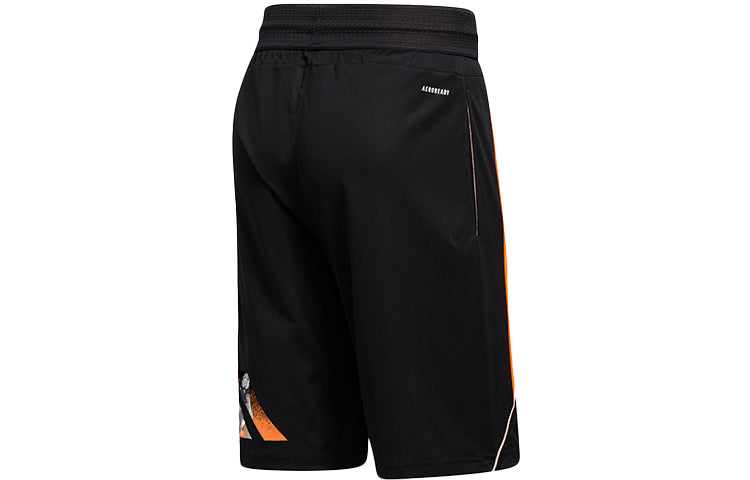 adidas Hdn Gu Kick 365 Contrasting Colors Printing Loose Basketball Sports Short