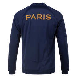 Image of Nike Paris Saint-Germain Academy Pro Anthem Jacket 23/24 (Blackened Blue/Gold Su