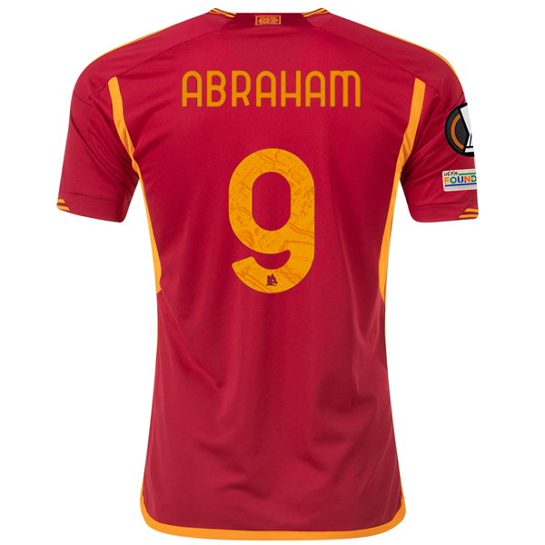 adidas Roma Tammy Abraham Heimtrikot mit Europa-League-Aufnähern 23/24 (Team Victo