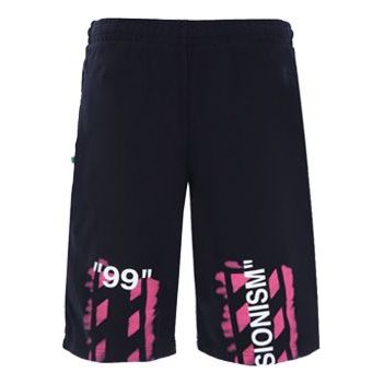 Image of Off-White C/O Virgil Abloh Men'S Black Diag Stencil Sweatshorts OMCI006R19003015