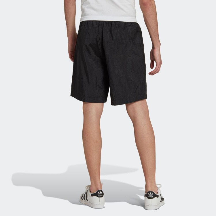 Image of adidas Solid Color Multiple Pockets Lacing Shorts Black HS8889