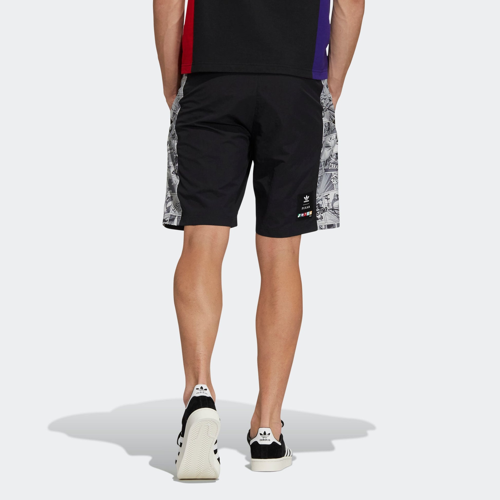adidas originals Manga Short 1 Character Printing Sports Shorts Black HD9075