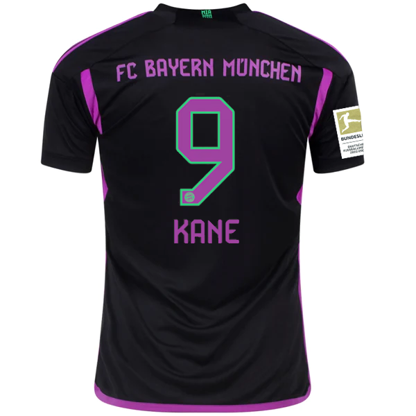 adidas Bayern Munich Harry Kane Away Jersey w/ Bundesliga Champions Patch 23/24