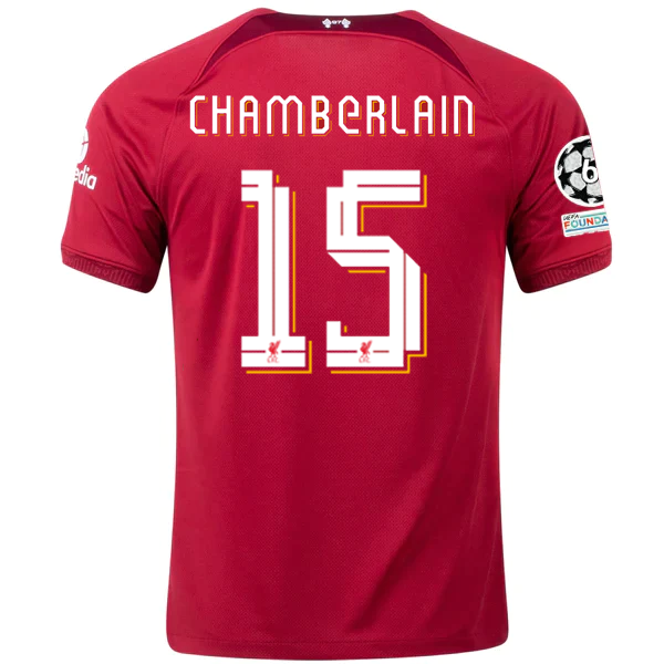 Image of Nike Liverpool Alex Oxlade-Chamberlain Heimtrikot mit Champions League-Aufnähern 2