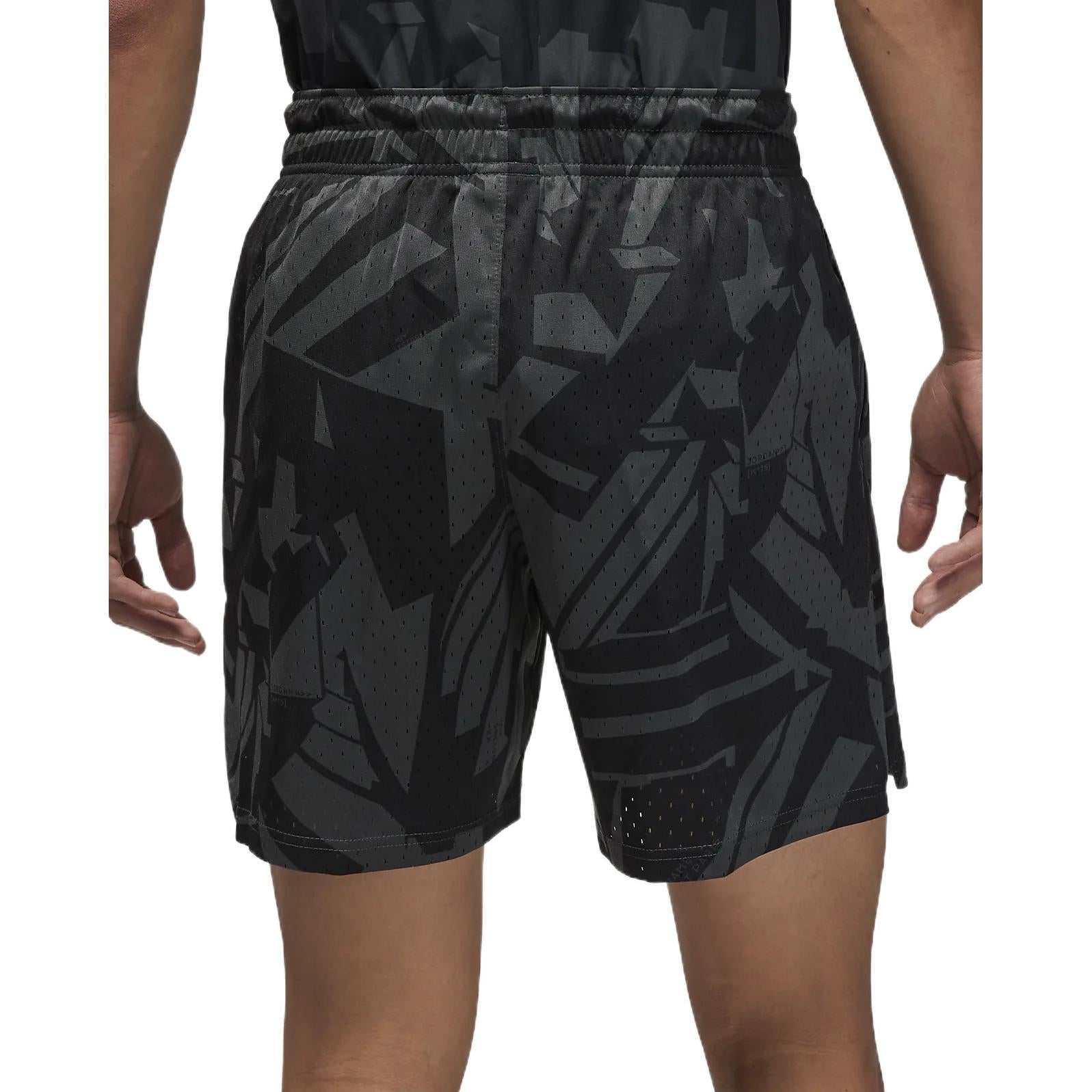 Image of Men's Nike Colorblock Full Print Lacing Sports Black Shorts DM3099-070