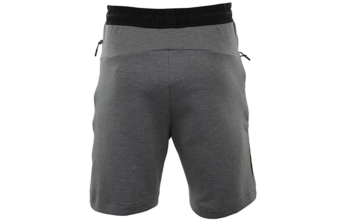 Image of Nike Tech Fleece Zip Short 'Carbon Heather Black' 833935-091