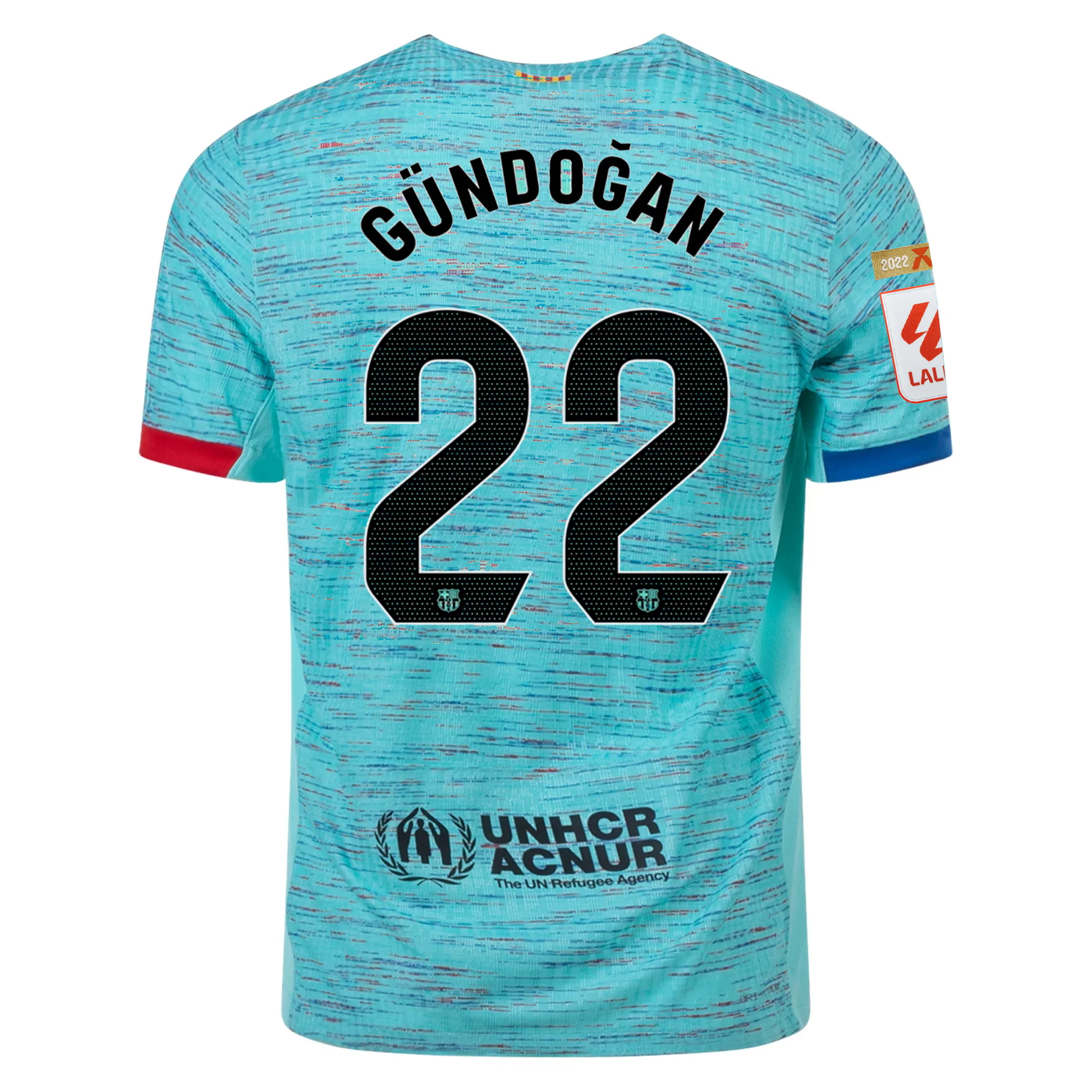 Nike Barcelona Authentic Ilkay Gundogan Match Vaporknit Third Jersey w/ La Liga