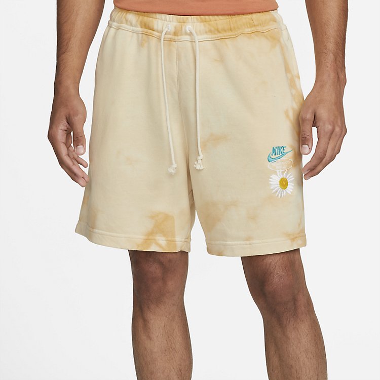 Image of Nike Sportswear French Terry Shorts 'Sanded Gold' DM5016-777