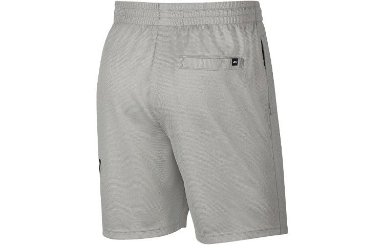 Image of Nike SB Sunday Logo Printing Sports Quick Dry Knit Skateboard Shorts dark grey G