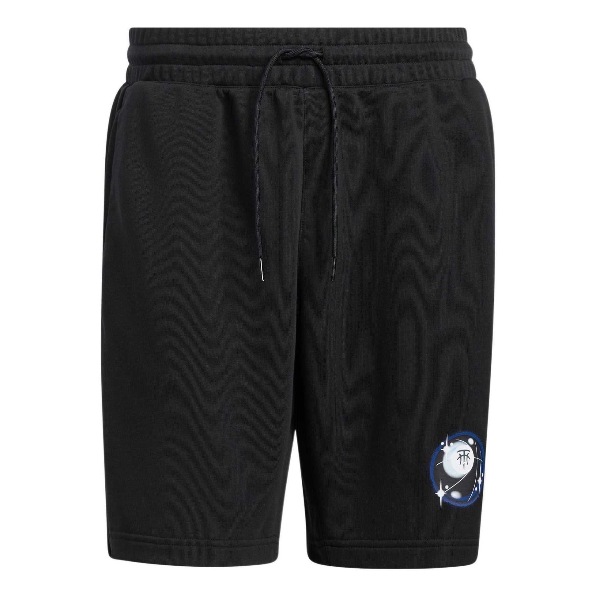 Men's adidas Tmac Short Solid Color Logo Printing Drawstring Lacing Straight Sho