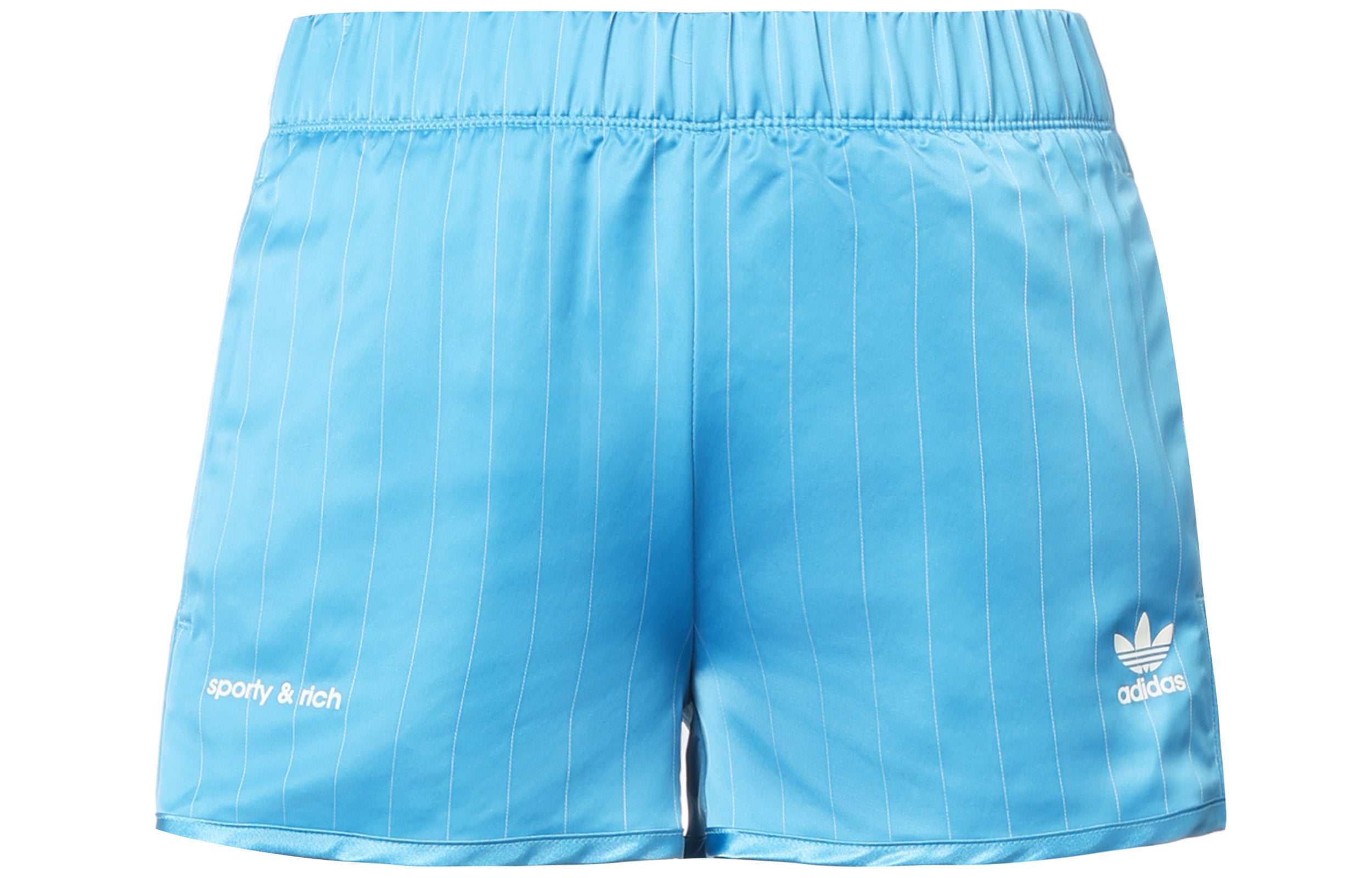 Image of (WMNS) adidas Originals x Sporty & Rich Short 'Blau' IN5252