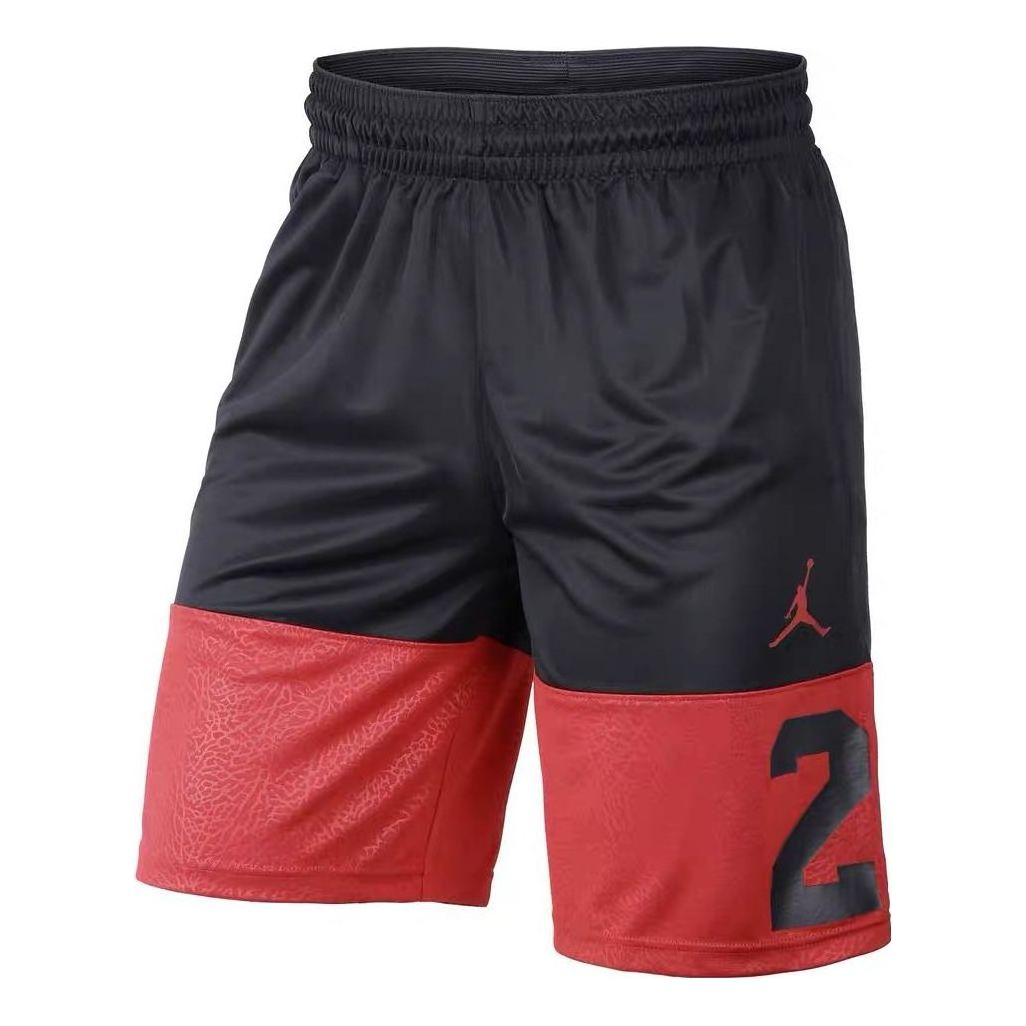 Image of Air Jordan 23 Logo Basketballshorts ‚Schwarz Rot‘ CI1659-011