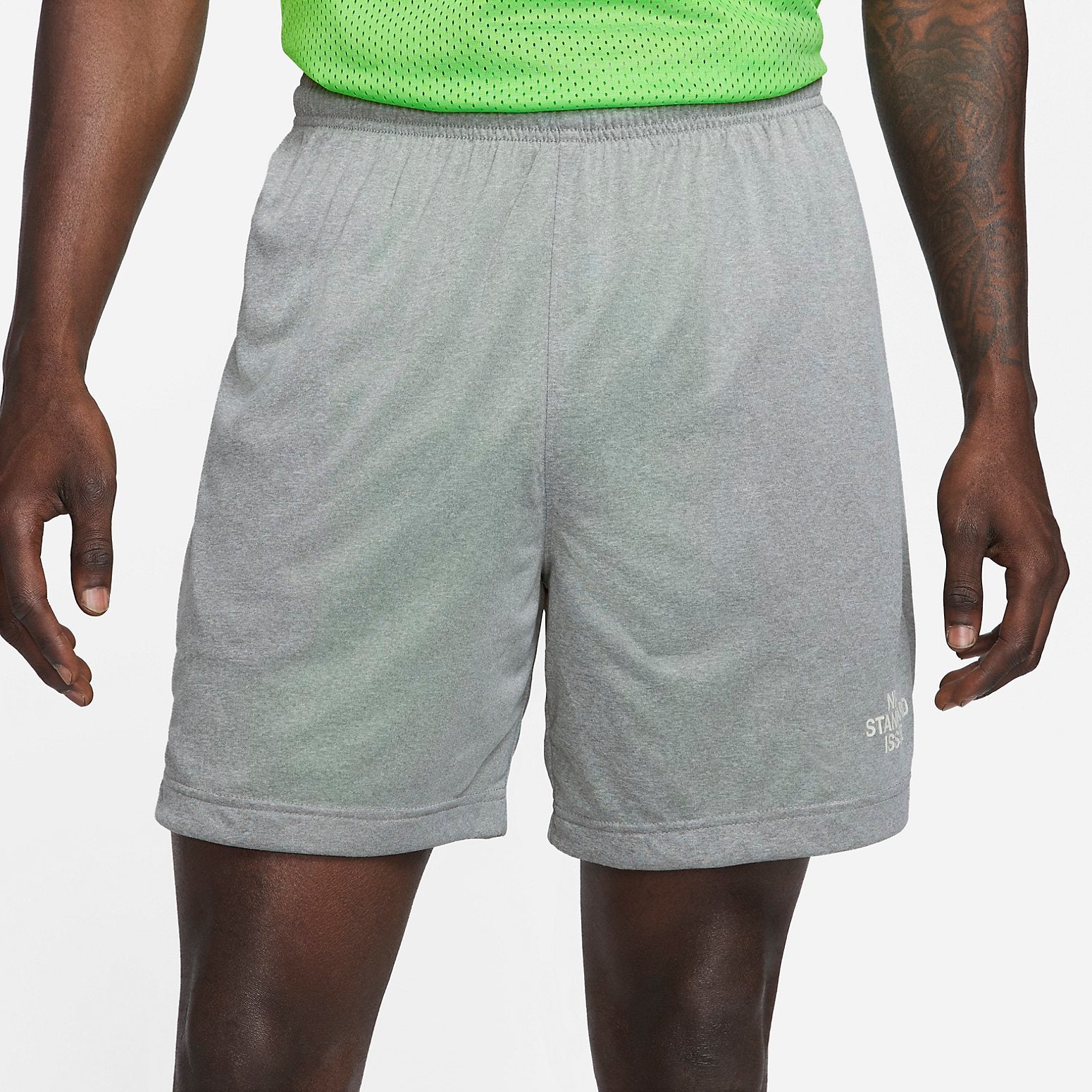 Image of Nike Dri-FIT Standard Issue Reversible Basketball Shorts 'Light Fluorescent Gree