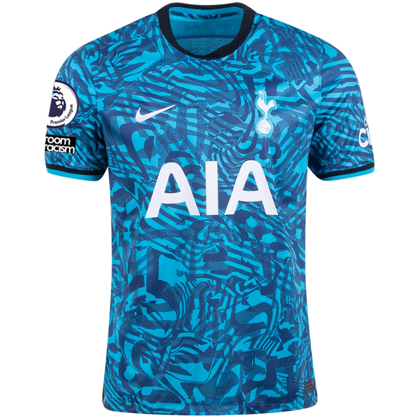 Nike Tottenham Hueung Min Son Third Jersey w/ EPL + No Room For Racism Patch 22/