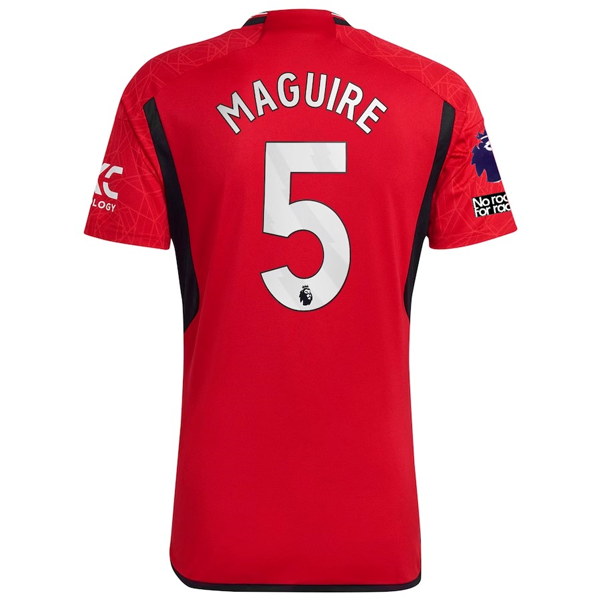 adidas Manchester United Harry Maguire Home Jersey 23/24 w/ EPL + No Room For Ra