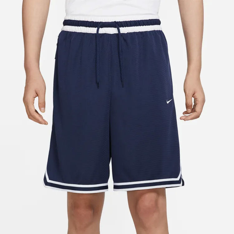 Image of Men's Nike Dri-Fit DNA Logo Printing Stripe Drawstring Lacing Sports Shorts Deep