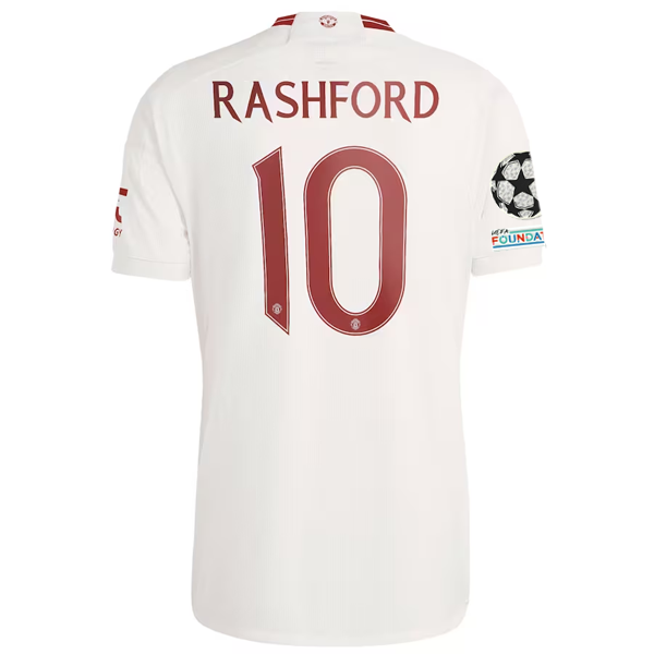 adidas Manchester United Marcus Rashford Third Jersey w/ Champions League Patche