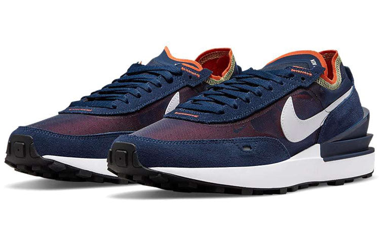 Image of Nike Waffle One 'Midnight Navy Orange Melon Tint' DA7995-401