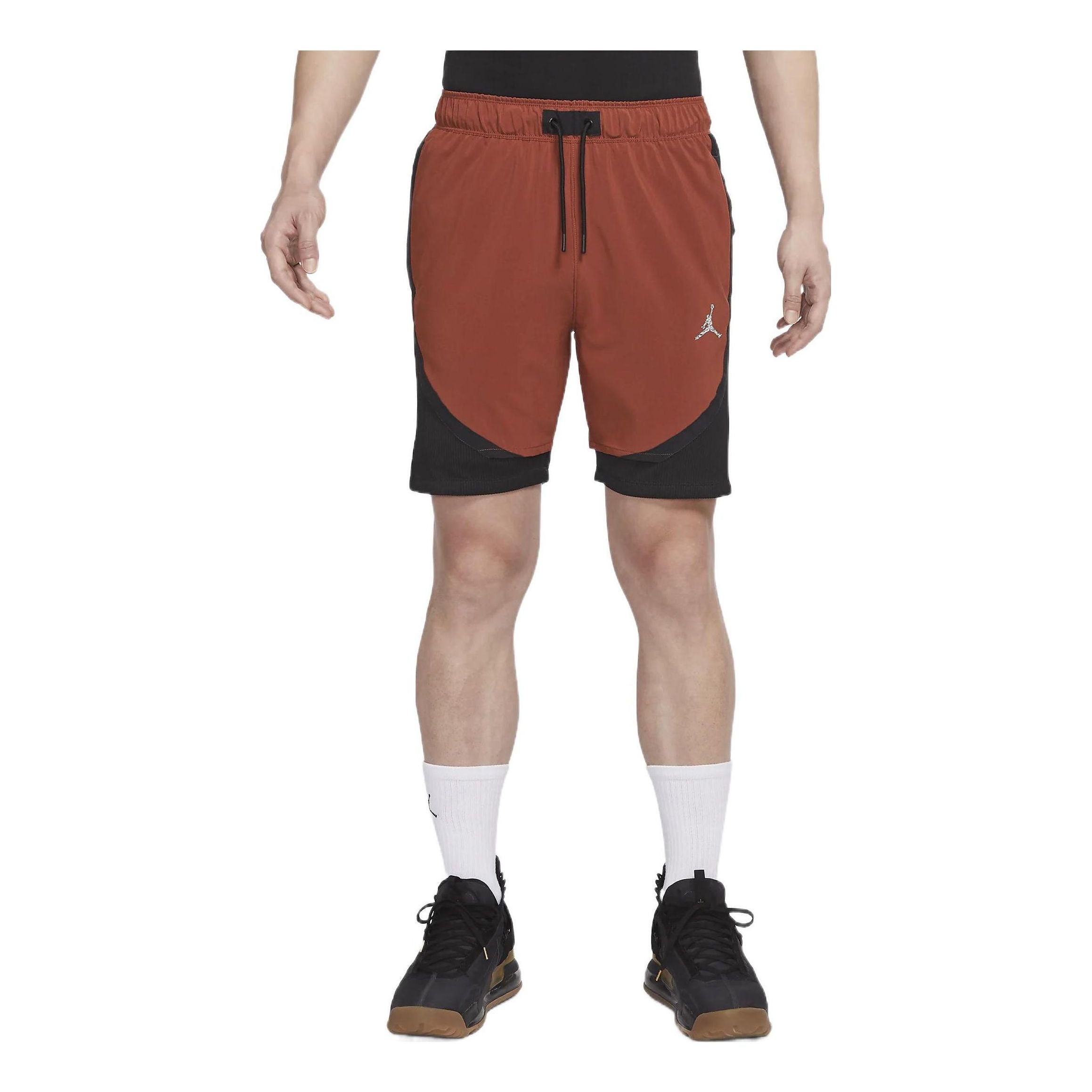 Image of Men's Air Jordan Dri-FIT Reflective Logo Colorblock Casual Shorts Black DM1830-6