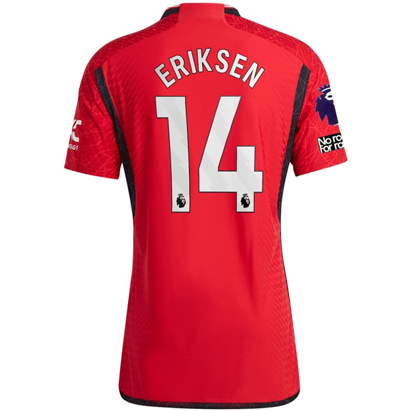 adidas Manchester United Authenitc Christian Eriksen Home Jersey 23/24 w/ EPL +